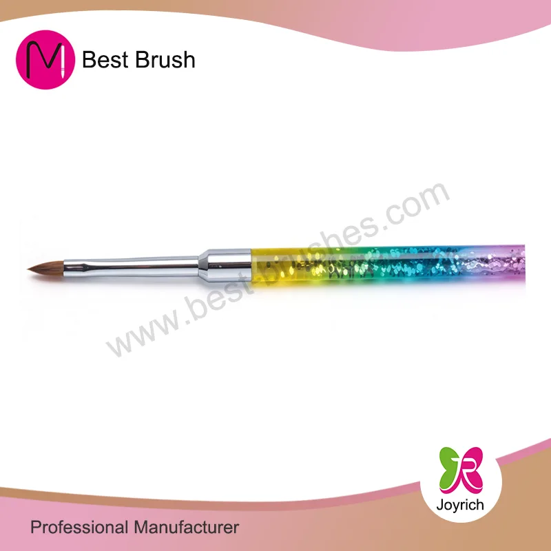 Kuas Kuku 3D Sparkle Kolinsky 3 warna